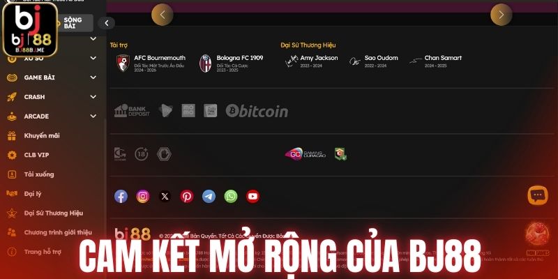 Cam kết mở rộng của BJ88