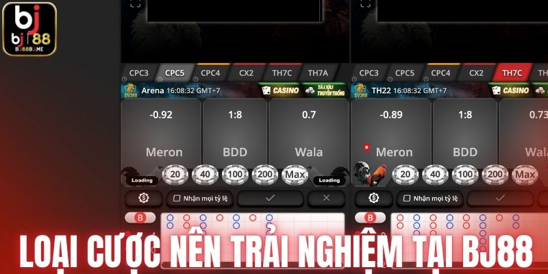 Loại cược nên trải nghiệm tại đá gà BJ88